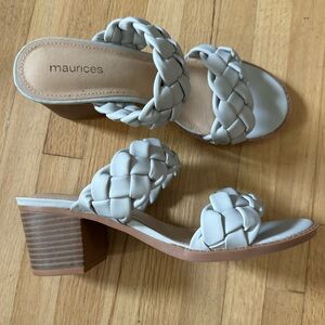 NWOT Maurices braided heels size 7.5